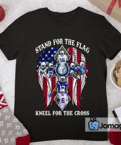 Indianapolis Colts Stand For The Flag Kneel For The Cross Shirt 2