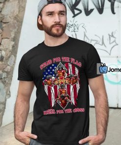 Iowa State Cyclones Stand For The Flag Kneel For The Cross Shirt 4