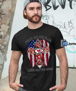 Kansas City Chiefs Stand For The Flag Kneel For The Cross Shirt