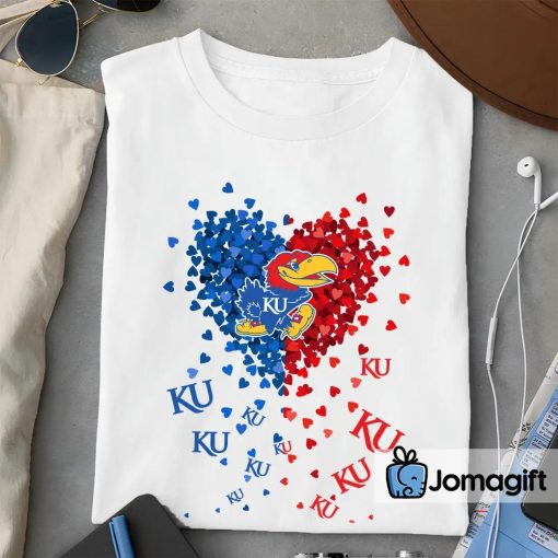 Kansas Jayhawks Heart Shirt, Hoodie, Sweater, Long Sleeve