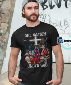 Los Angeles Angels One Nation Under God Shirt 4