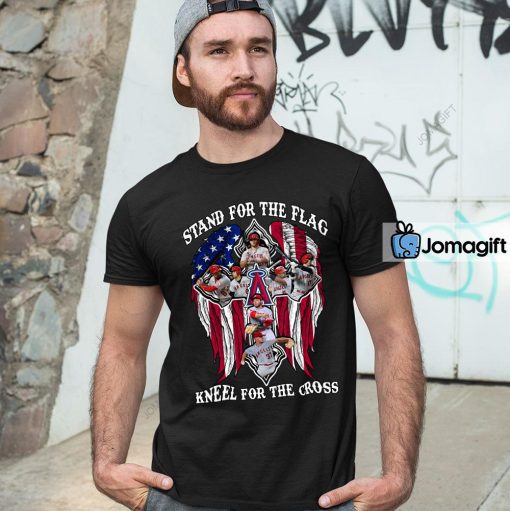 Los Angeles Angels Stand For The Flag Kneel For The Cross Shirt