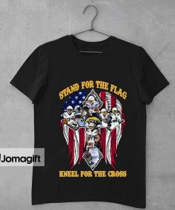 Los Angeles Chargers Stand For The Flag Kneel For The Cross Shirt