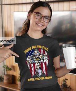 Los Angeles Chargers Stand For The Flag Kneel For The Cross Shirt 3
