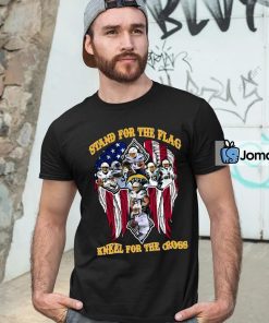 Los Angeles Chargers Stand For The Flag Kneel For The Cross Shirt 4