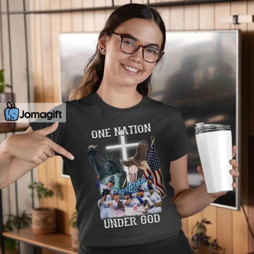Los Angeles Dodgers One Nation Under God Shirt