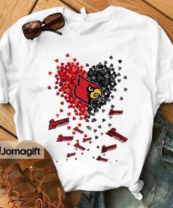 Louisville Cardinals Heart Shirt Hoodie Sweater Long Sleeve 1
