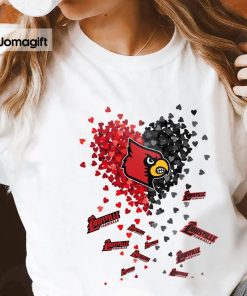 Louisville Cardinals Heart Shirt Hoodie Sweater Long Sleeve 3