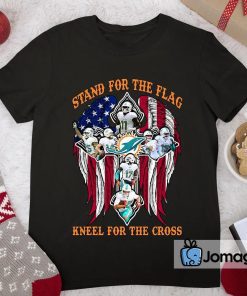 Miami Dolphins Stand For The Flag Kneel For The Cross Shirt 2