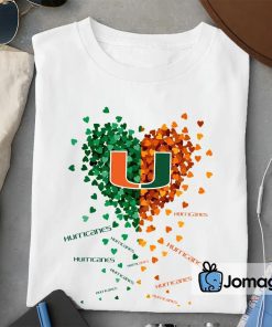 Miami Hurricanes Heart Shirt Hoodie Sweater Long Sleeve 2