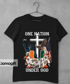 Miami Hurricanes One Nation Under God Shirt