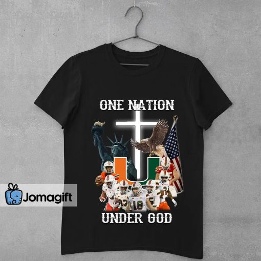 Miami Hurricanes One Nation Under God Shirt