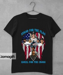 Miami Marlins Stand For The Flag Kneel For The Cross Shirt