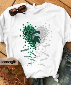 Michigan State Spartans Heart Shirt Hoodie Sweater Long Sleeve 1