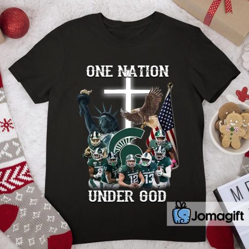 Michigan State Spartans One Nation Under God Shirt