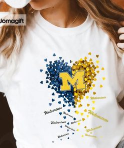 Michigan Wolverines Heart Shirt, Hoodie, Sweater, Long Sleeve