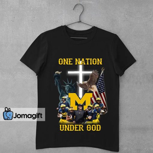 Michigan Wolverines One Nation Under God Shirt