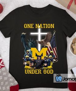 Michigan Wolverines One Nation Under God Shirt 2