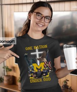 Michigan Wolverines One Nation Under God Shirt 3