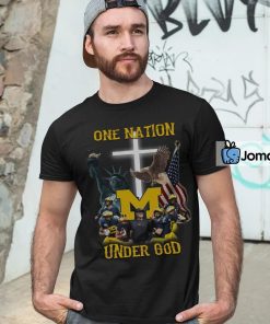 Michigan Wolverines One Nation Under God Shirt 4