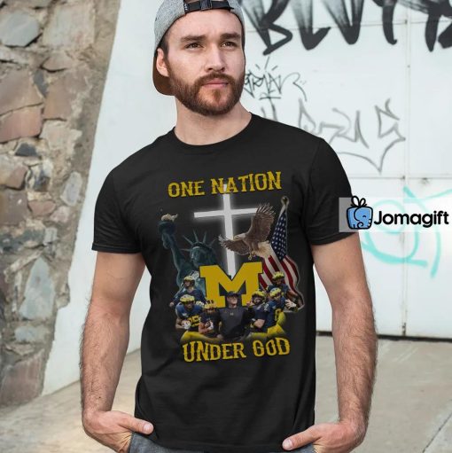 Michigan Wolverines One Nation Under God Shirt