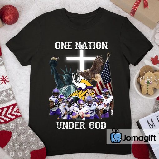 Minnesota Vikings One Nation Under God Shirt
