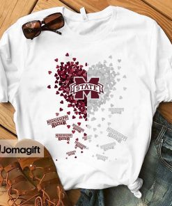 Mississippi State Bulldogs Heart Shirt Hoodie Sweater Long Sleeve 1