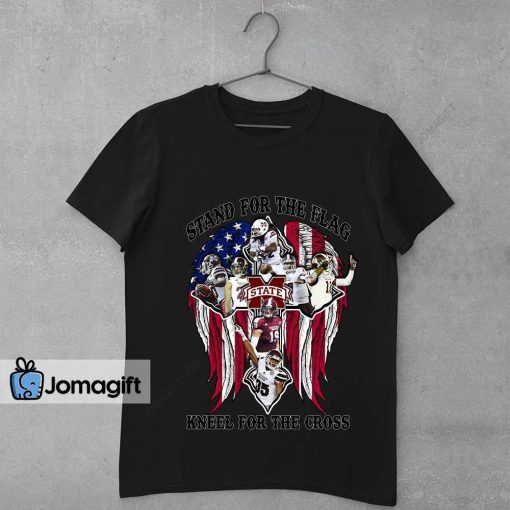 Mississippi State Bulldogs Stand For The Flag Kneel For The Cross Shirt