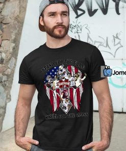 Mississippi State Bulldogs Stand For The Flag Kneel For The Cross Shirt