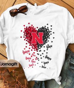 Nebraska Cornhuskers Heart Shirt Hoodie Sweater Long Sleeve 1