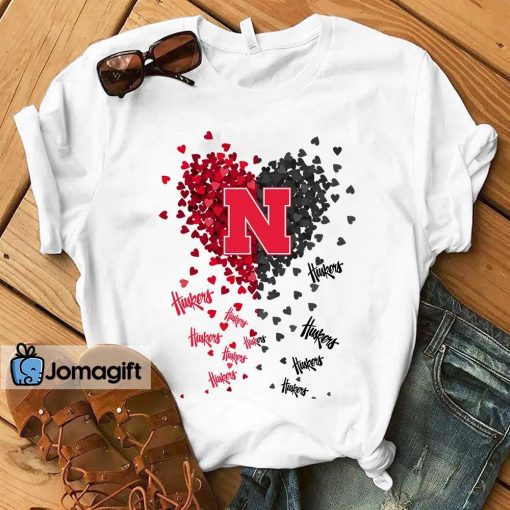 Nebraska Cornhuskers Heart Shirt, Hoodie, Sweater, Long Sleeve