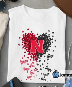 Nebraska Cornhuskers Heart Shirt Hoodie Sweater Long Sleeve 2