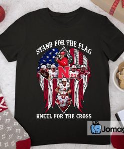 Nebraska Cornhuskers Stand For The Flag Kneel For The Cross Shirt 2