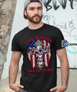New England Patriots Stand For The Flag Kneel For The Cross Shirt