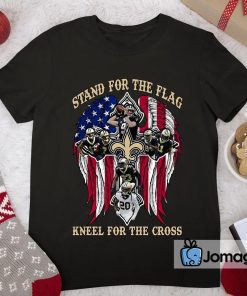 New Orleans Saints Stand For The Flag Kneel For The Cross Shirt 2