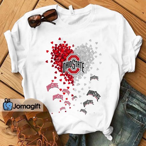 Ohio State Buckeyes Heart Shirt, Hoodie, Sweater, Long Sleeve