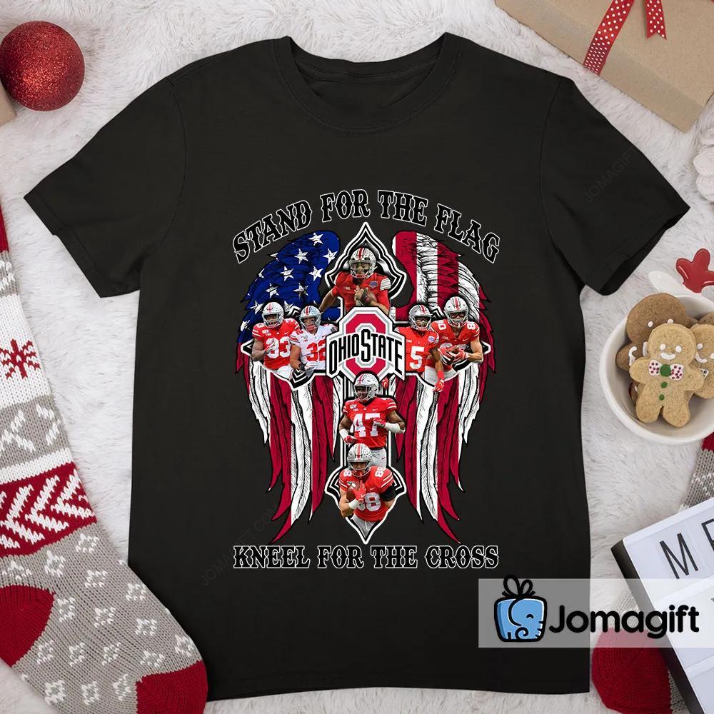 Ohio State Buckeyes Stand For The Flag Kneel For The Cross Shirt 2