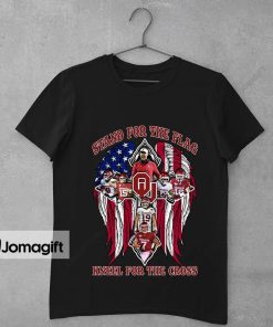 Oklahoma Sooners Stand For The Flag Kneel For The Cross Shirt 1