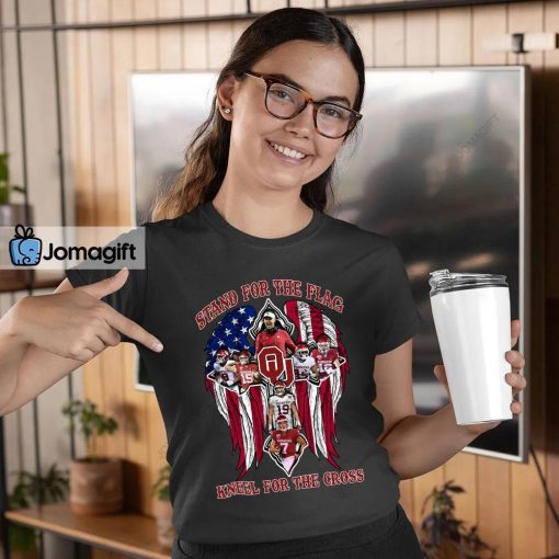 Oklahoma Sooners Stand For The Flag Kneel For The Cross Shirt
