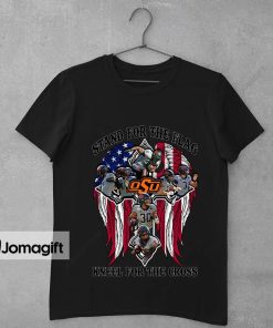 Oklahoma State Cowboys Stand For The Flag Kneel For The Cross Shirt 1