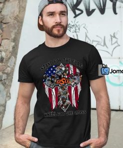 Oklahoma State Cowboys Stand For The Flag Kneel For The Cross Shirt