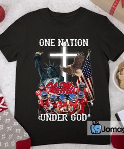 Ole Miss Rebels One Nation Under God Shirt 2