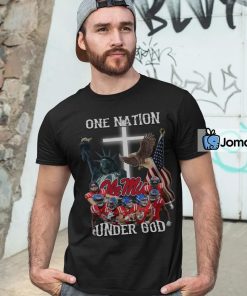 Ole Miss Rebels One Nation Under God Shirt 4