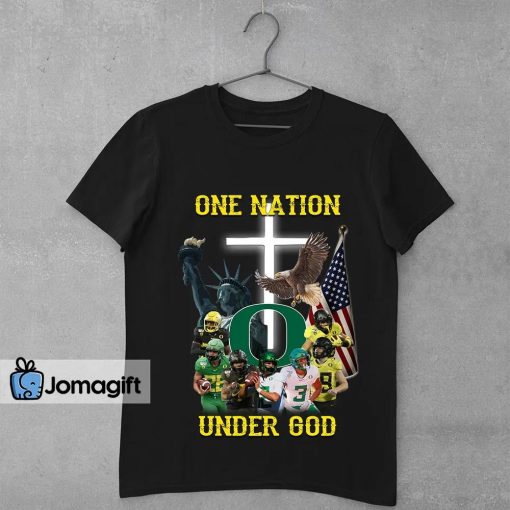 Unique Oregon Ducks One Nation Under God Shirt