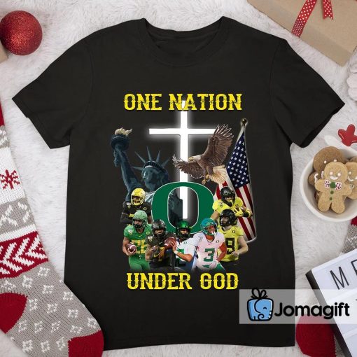 Unique Oregon Ducks One Nation Under God Shirt