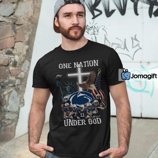 Unique Penn State Nittany Lions One Nation Under God Shirt