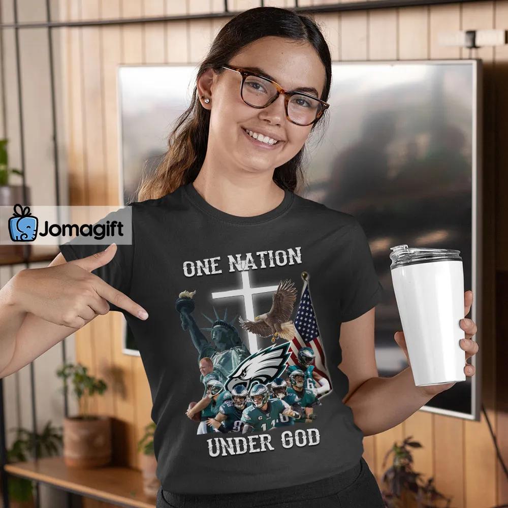 Philadelphia Eagles One Nation Under God Shirt - Jomagift