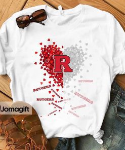 Rutgers Scarlet Knights Heart Shirt Hoodie Sweater Long Sleeve 1