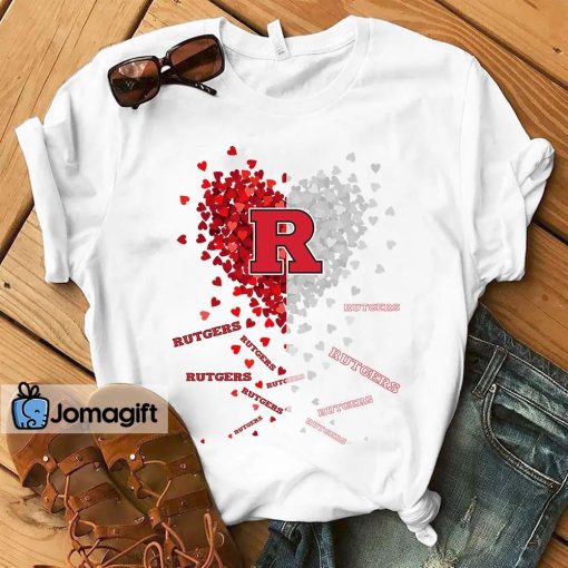 Rutgers Scarlet Knights Heart Shirt, Hoodie, Sweater, Long Sleeve