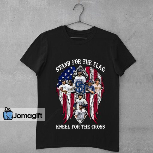 San Diego Padres Stand For The Flag Kneel For The Cross Shirt